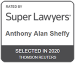 Rated By Super Lawyers Anthony Alana Sheffy Selected In 2020 Thomson Reuters