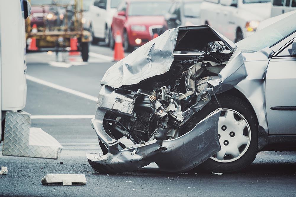 car accident scene